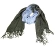 Gray Blue Lightweight Faded Gauze Cotton Shawl Scarf 72"x28"