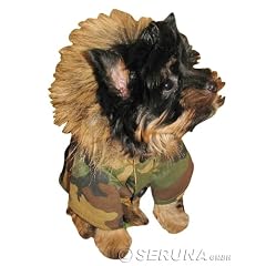 Army Jacke Dicker Mantel mit Kaputze Winterjacke Hund Bekleidung f�r Hunde Hundebekleidung Hundemantel M63 Gr. L