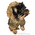 Army Jacke Dicker Mantel mit Kaputze Winterjacke Hund Bekleidung f�r Hunde Hundebekleidung Hundemantel M63 Gr. S