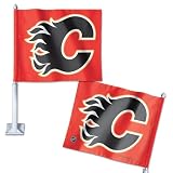 Calgary Flames Official 12"x14"x21" NHL Car Flag