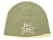 Camo Skull Beanie Army Green Knit Beanie with camouflage skull