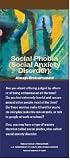 Social Phobia (Social AnxietyDisorder): Always Embarrassed