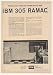 1957 IBM 305 RAMAC Data Processing Computer Print Ad (46037)