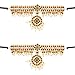 Fashionatelier Baby Dance Set Metal Bharatanatyam Full Dance Set(10 Items) for Kids