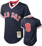 Ted Williams #9 1990 Boston Red Sox Navy Mitchell & Ness Mesh BP Jersey