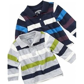 Greendog Baby Boy Wide Striped Polo Tee