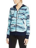 adidas Sudadera con Capucha ESS Hoody Aop (Azul)