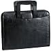 Black Leather Retractable Handle Padfolio