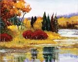 Art Print, Colorado Fall Dream by Judith D'Agostino, Final Size: 40 in X 32 in