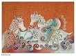Cotton wall hanging, 'Joyous Animals' Cotton wall hanging, 'Joyous Animals'