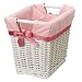 Baby : Wicker Basket with Pink Liner - Small