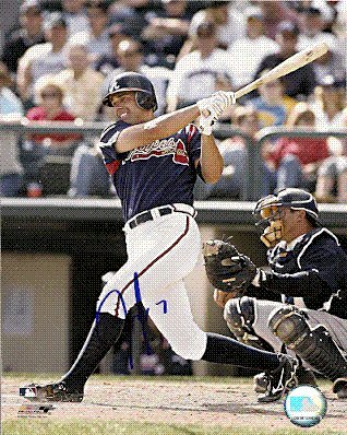 Autographed/Hand Signed 8x10 Photo Jeff Francoeur Atlanta Braves