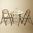 Bamboo Folding Table and Chairs Set