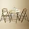 Bamboo Folding Table and Chairs Set