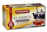 Teekanne Klassisch entcoffeiniert Schwarztee 20 Beutel, 4er Pack (4 x 35 g Packung)
