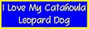 I Love My Catahoula Leopard Dog Bumper Sticker