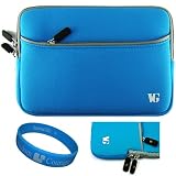 Neoprene Carrying Case for Apple Macbook Pro 13.3 (LightBlue*) + SumacLife TM Wisdom Courage Wristband