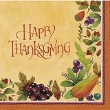 Thanksgiving Medley Dinner Napkins, 16ct