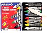 Eigenschaften Pelikan 720771 / Pelikan 720771 - Wachsmalstifte Dick 8St vermalbar 8Stück in Metalletui