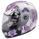 Scorpion EXO-400 Lilly Ladies Motorcycle Helmet Ladies Medium Purple