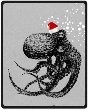 Octopus Fleece Plush Blanket 40" x 50" (Small) Unique Design