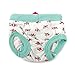 PanDaDa Puppy Pet Dog Flower Sanitary Panty Pant Lace Diaper Underwear Green X-Small