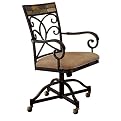 Pompeii Set of 2 Dining Chairs with Casters