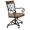 Pompeii Set of 2 Dining Chairs with Casters
