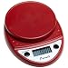 Escali Primo Digital Scale, Warm Red