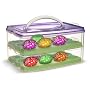 Snap 'N Stack Egg-Tainer for Whole or Deviled Eggs - Purple by Snapware