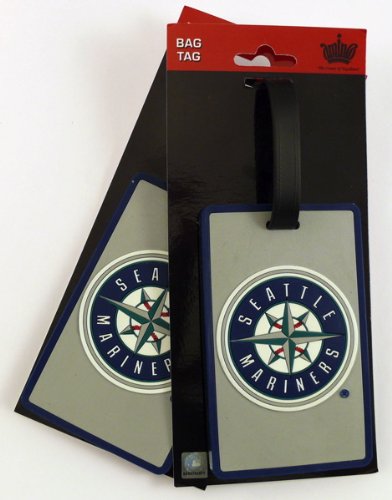 Seattle Mariners Two Pack Soft Laser Bag Tag