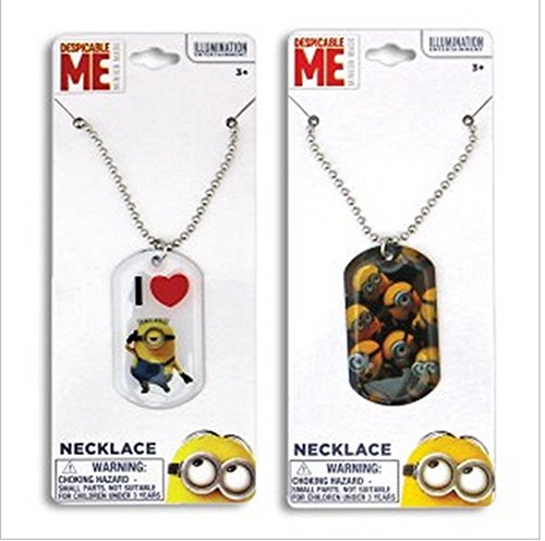 2 Minions Dog Tag Necklace 18