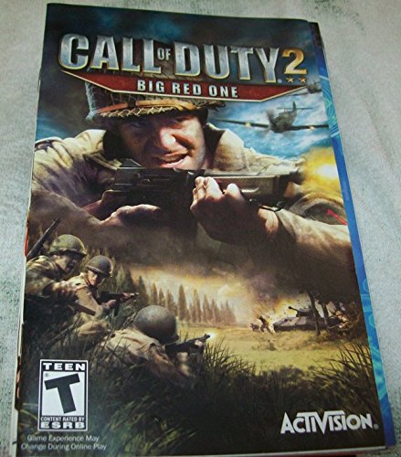 Call of Duty 2: Big Red One Instruction Booklet (Sony PlayStation 2 PS2 Game Manual User's Guide Book only NO GAME)