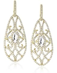 Katie Decker "Venetian" 18k White Topaz and Diamond Earrings