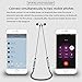 Abusun V4.1 Stereo Wireless Sports Bluetooth Earphones with Independent Battery Pack HD Sweatproof Bluetooth Headset Earbuds for iPhone Samsung Galaxy Sony HTC and more-Silver