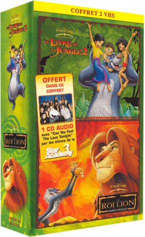City Travel Guides Discounted  Vidéo : Le Roi Lion / Le Livre de la Jungle 2 - Bipack 2 VHS [Inclus le CD audio Can You Feel - Star Academy 3]