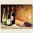 Placemats ~ Wine and Dine Cheese ~ set of 4 corkboard 11.5 x 15 inch placemats ~ code 761