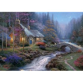 Gibsons puzzle - Thomas Kincade; Twilight Cottage 1000 pieces