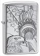 Zippo "Something Patriotic" Chrome Emblem Lighter. 20895