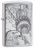 Zippo "Something Patriotic" Chrome Emblem Lighter. 20895