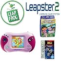 Leapfrog Leapster 2 Pink Educational Arcade Game Outfit Leapster Educational Game Dora The Explorer Wildlife Rescue And Leapster Arcade Letterpillar Educational Game