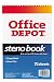 Office Depot(R) Steno Book, 6in. x 9in., Gregg Ruled, 70 Sheets, Green Tint