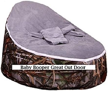 Baby Beanbags For Newborns to Toddler Kids Portable Bean Bag Seat Filled, Ready To Use (Grey Top Army Cami Vol.1)