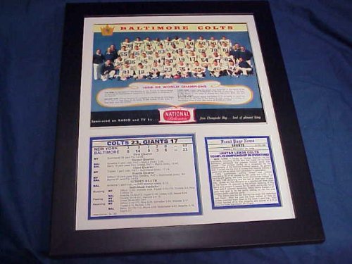 Baltimore Colts Photo - Framed NFL Photos, Plaques and Collages