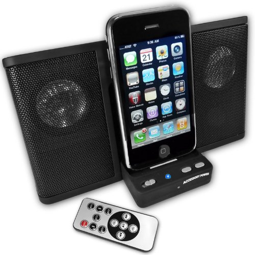GoGroove AudioFlip Portable Music Docking System with Full Functional Remote for Apple iPhone 3G, 3Gs / iPod / Touch / Nano / Classic