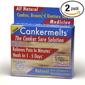 Cankermelts Time-Release Medicated Discs, 36-Count Boxes (Pack of 2) by