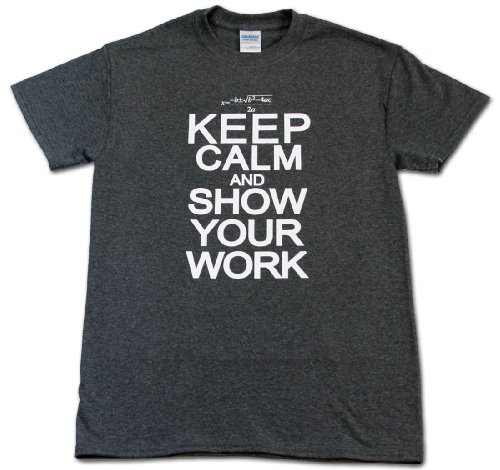 A+ Images, Inc. Keep Calm and Show Your Work Ladies Printed T-Shirt
