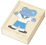 着せかえパズル・ぞうさん(男の子)