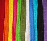 ASSORTED SOLID COLOR GAUZE SCARF