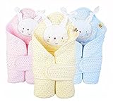 どうぶつ おくるみ 全17種 バスローブ 兼用タイプ も (07. うさぎ イエロー)